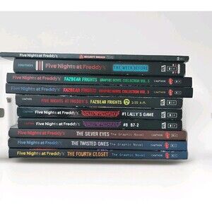Five Nights At Freddy's Graphic Novel Paperback Books Lot of 10 by Scott Cawthon